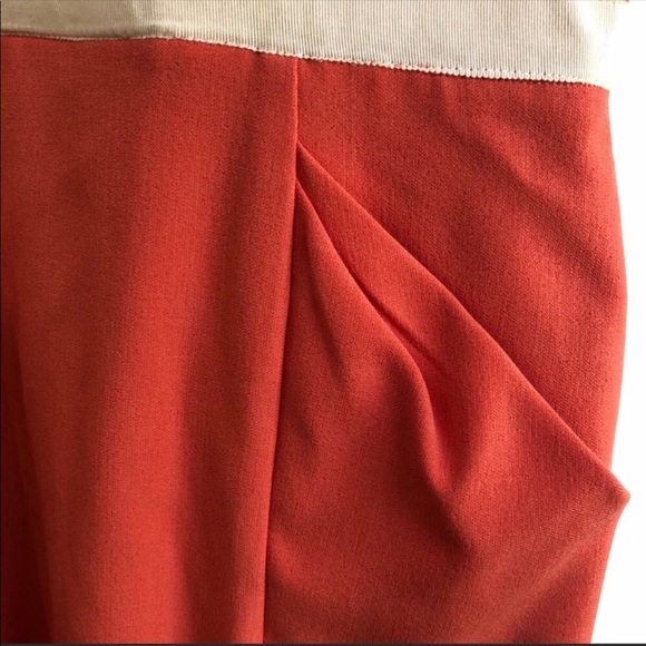 The Limited Sleeveless Coral Dress with White Trim - Picture 2 of 7